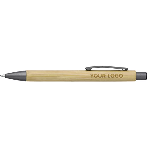 Stylo à bille en bambou et plastique Kalani, Image 3