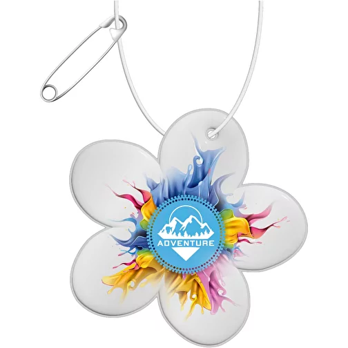RFXT H-13 Pendentif en PVC léger et réfléchissant Fleur, Image 2