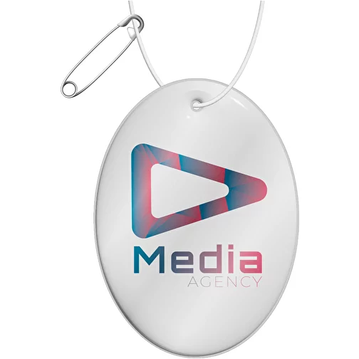 RFXT H-16 Pendentif ovale en PVC léger et réfléchissant, Image 2