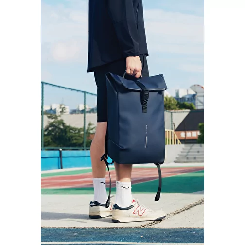 Urban sac à dos imperméable Flap-Top, bleu marine, Image 13