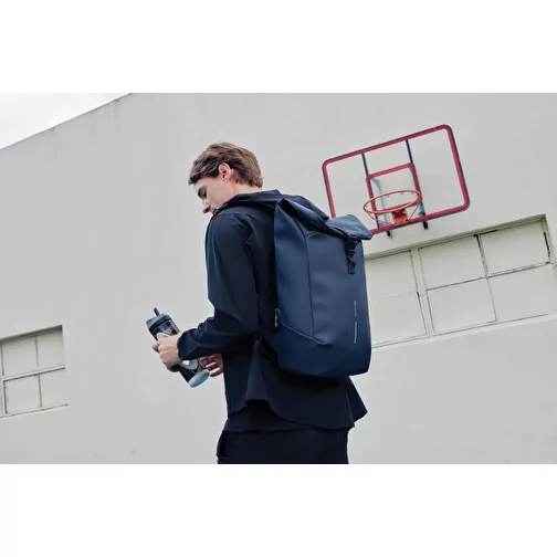 Urban sac à dos imperméable Flap-Top, bleu marine, Image 4