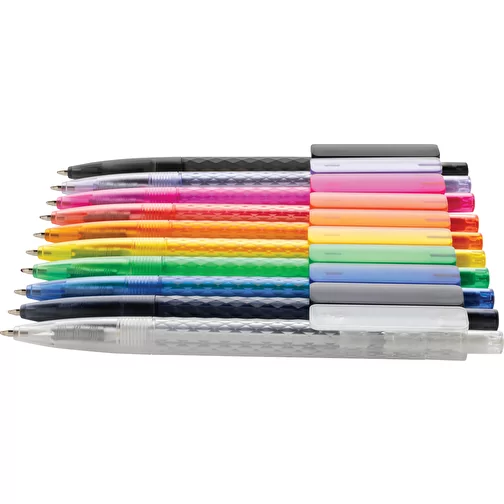 X3 Stylo Frosted en PC recyclé GRS, bleu, Image 5