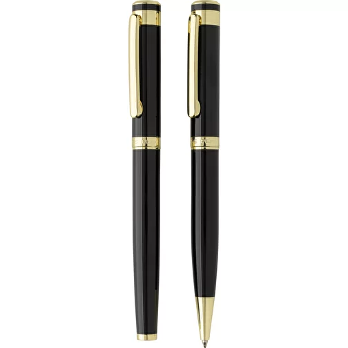 Swiss Peak Luca Deluxe set de stylos en laiton recyclé RCS, noir, Image 1