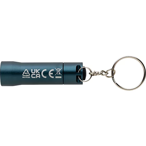Flash lampe de poche porte-clés en aluminium RCS rec., bleu, Image 3