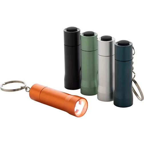 Lampe de poche porte-clés Flash en aluminium RCS rec., gris argenté, Image 7