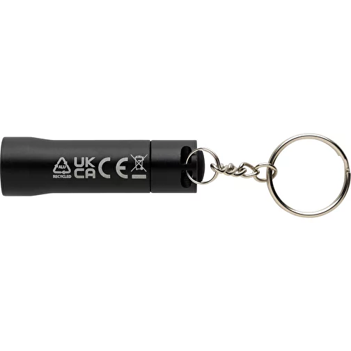 Flash lampe de poche porte-clés en aluminium RCS rec., noir, Image 3