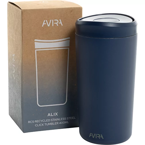 Avira Alix gobelet clic en acier RCS rec. 400ml, bleu marine, Image 13