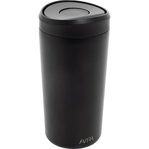 Avira Alix gobelet cliquable en acier RCS rec. 400ml, noir, Image 1