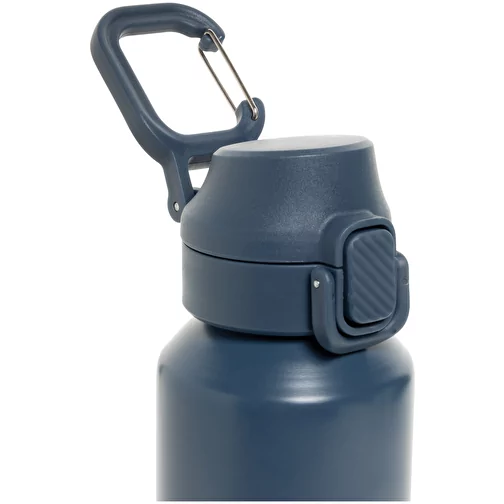 Via RCS Re-Steel Bouteille de sport avec bouchon, 600ml, bleu marine, Image 7