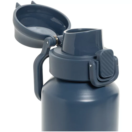 Via RCS Re-Steel Bouteille de sport avec bouchon, 600ml, bleu marine, Image 8