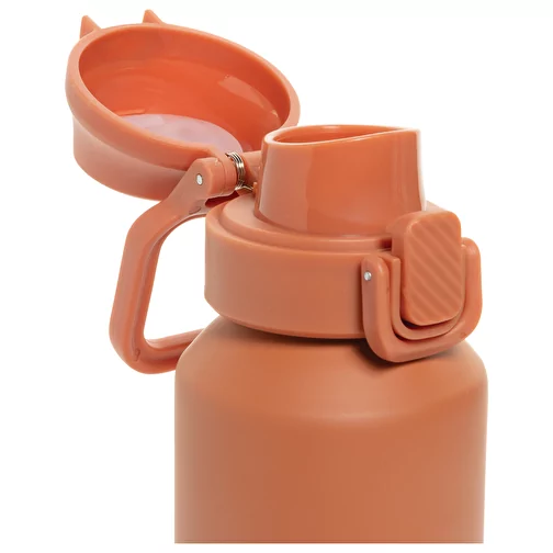 Via RCS Re-Steel Bouteille de sport avec bouchon, 600ml, orange, Image 8