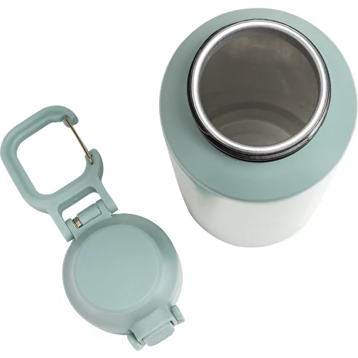 Via RCS Re-Steel Bouteille de sport avec bouchon, 600ml, vert, Image 9