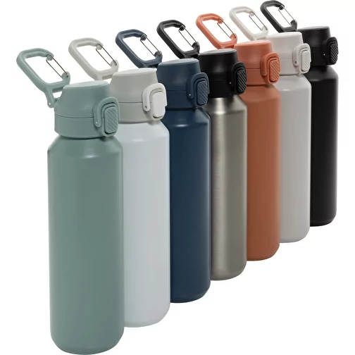 Via RCS Re-Steel Bouteille de sport avec bouchon, 600ml, argent, Image 11