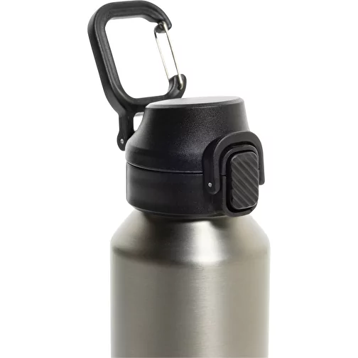 Via RCS Re-Steel Bouteille de sport avec bouchon, 600ml, argent, Image 6