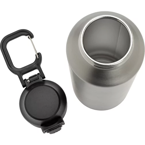 Via RCS Re-Steel Bouteille de sport avec bouchon, 600ml, argent, Image 8