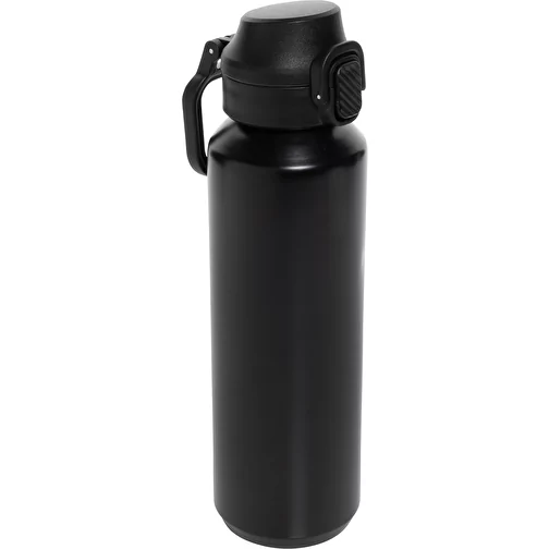 Via RCS Re-Steel Bouteille de sport avec bouchon, 600ml, noir, Image 1