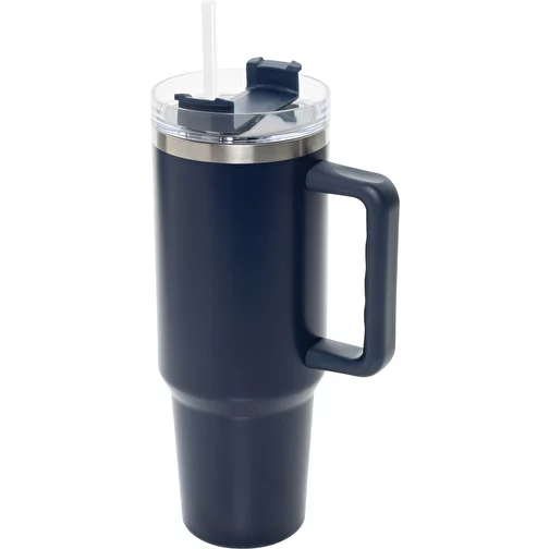 Gobelet Peakflow en acier inoxydable recyclé RCS 1200ml, bleu marine, Image 1
