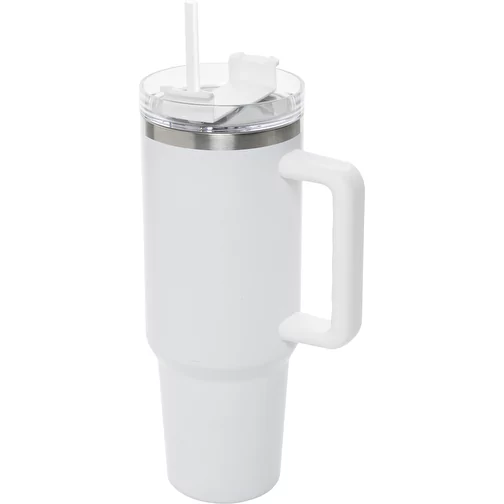 Gobelet Peakflow en acier inoxydable recyclé RCS 1200ml, blanc, Image 1