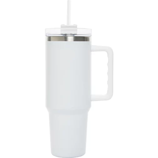 Gobelet Peakflow en acier inoxydable recyclé RCS 1200ml, blanc, Image 2