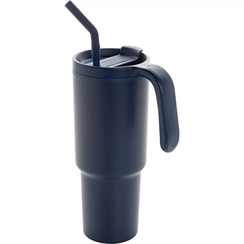 Graphic 360 Gobelet en acier recyclé certifié RCS. Acier, 900ml, bleu marine, Image 1