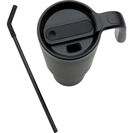 Graphic 360 Gobelet en acier recyclé certifié RCS. Acier, 900ml, noir, Image 9