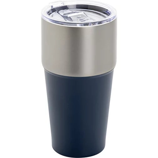 Gobelet Fluid en acier recyclé certifié RCS, 500ml, bleu marine, Image 1