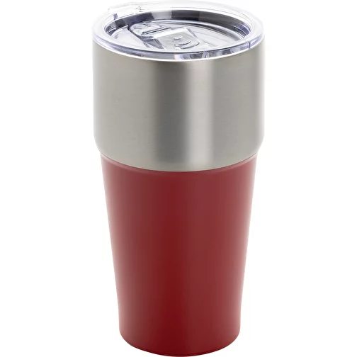 Gobelet Fluid en acier recyclé certifié RCS, 500ml, rouge, Image 1