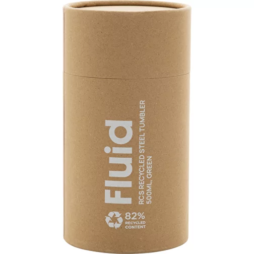 Gobelet Fluid en acier recyclé certifié RCS, 500ml, vert, Image 12