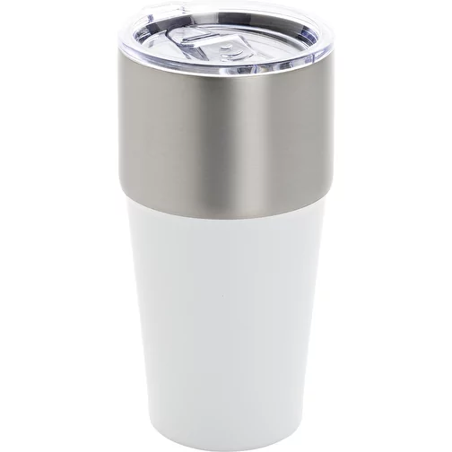 Gobelet Fluid en acier recyclé certifié RCS, 500ml, blanc, Image 1
