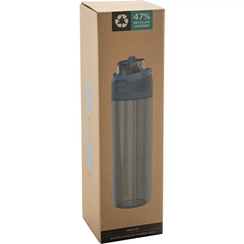 Bouteille d\'eau Omni Sip 800ml en RCS RPET, bleu, Image 13