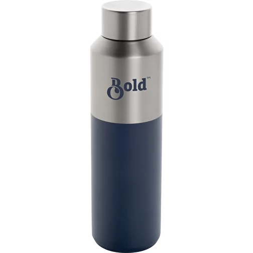 Bouteille Fluid en acier recyclé certifié RCS, 600ml, bleu marine, Image 4