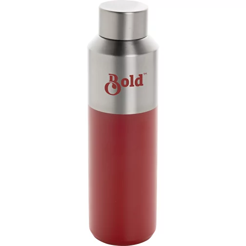 Bouteille de fluide en acier recyclé certifié RCS, 600ml, rouge, Image 4