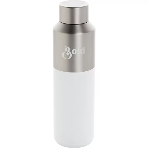 Bouteille de fluide en acier recyclé certifié RCS, 600ml, blanc, Image 4