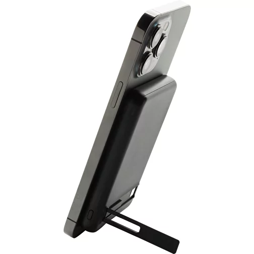Banque d\'énergie magnétique en bambou Zen 5000mAh 5W en plastique RCS r, noir, Image 7