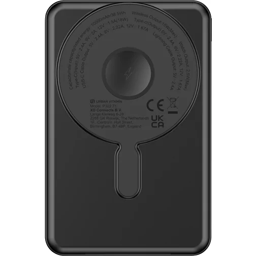 Urban Vitamin Delano 5-en-1 10.000mAh 20W PD magn. powerbank, noir, Image 15