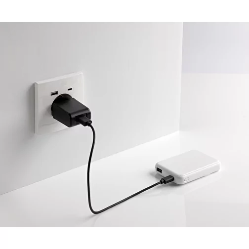 Stellar 5.000mAh 5W powerbank magnétique en RCS rec. ABS, blanc, Image 7