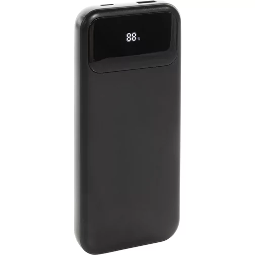 Turbopack 10000mAh Powerbank avec câbles intégrés en RCS rABS, noir, Image 1