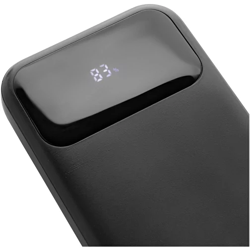 Turbopack 10000mAh Powerbank avec câbles intégrés en RCS rABS, noir, Image 6