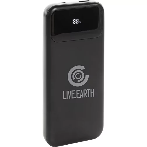 Turbopack 10000mAh Powerbank avec câbles intégrés en RCS rABS, noir, Image 9