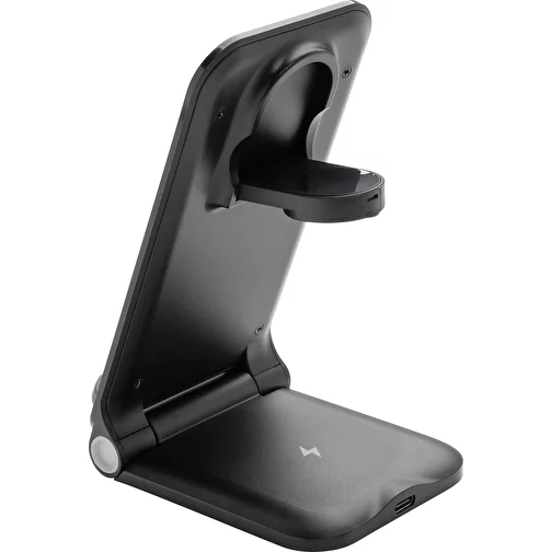 Chargeur Powerpal 3 en 1 15W en plastique recyclé RCS, noir, Image 5