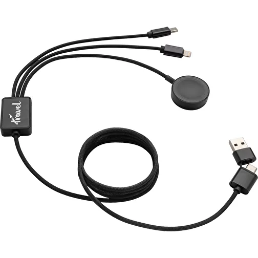 Terra RCS rPET Cordon de charge 6 en 1 avec chargeur de montre, gris, Image 7
