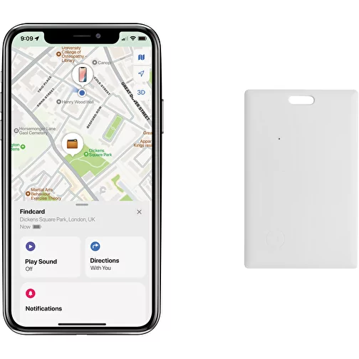 Carte Findcard RCS rABS avec localisation mondiale, blanche, Image 5