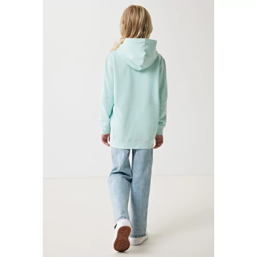 Iqoniq Yengo KidsHoodie avec poches latérales en coton rec., crushed mint, Image 10