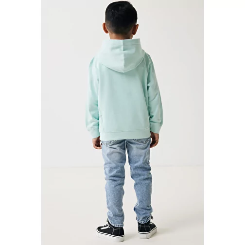 Iqoniq Yengo KidsHoodie avec poches latérales en coton rec., crushed mint, Image 16