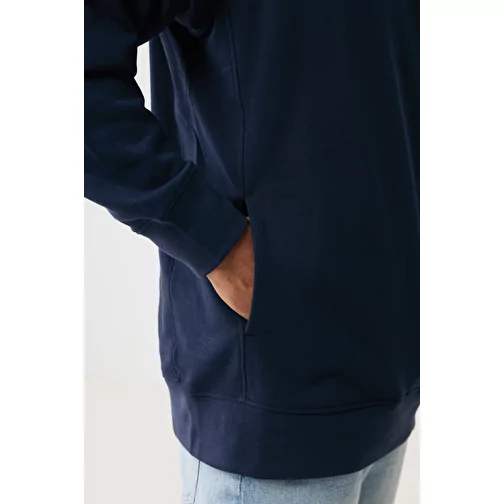 Iqoniq Yengo Hoodie avec poches latérales en rec. coton, bleu marine, Image 13