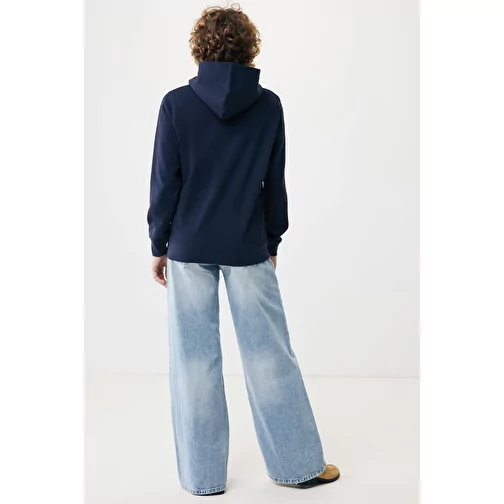 Iqoniq Yengo Hoodie avec poches latérales en rec. coton, bleu marine, Image 8