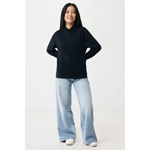Iqoniq Yengo Hoodie avec poches latérales en rec. coton, noir, Image 7