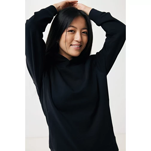 Iqoniq Yengo Hoodie avec poches latérales en rec. coton, noir, Image 11