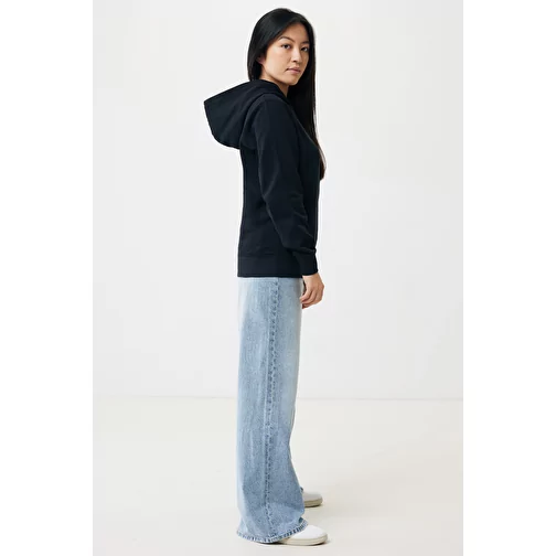 Iqoniq Yengo Hoodie avec poches latérales en rec. coton, noir, Image 8