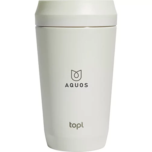 Gobelet Topl en acier rec. avec couvercle 360 degrés 354ml, brun, Image 4